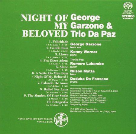 George Garzone & Trio Da Paz - Night of My Beloved (2006) [2015 Hi-Res]