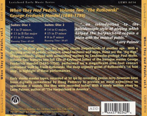 Paul Wolfe - When They Had Pedals, Volume 2: The Rutkowski (1998)
