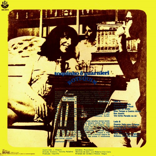 Marlene, Toquinho & Gianfrancesco Guarnieri – Botequim (1973) FLAC