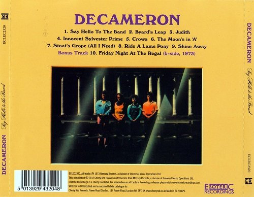 Decameron - Say Hello to the Band (Reissue) (1973/2012)