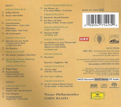 Lorin Maazel, Vienna Philharmonic - New Year's Concert (2005) [SACD]
