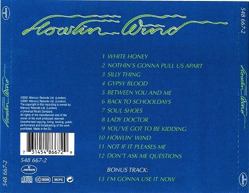 Graham Parker And The Rumour - Howlin Wind (Reissue) (1976/2001)