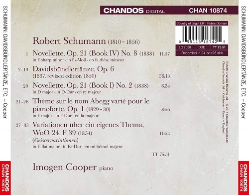 Imogen Cooper - Imogen Cooper plays Schumann (2015) [Hi-Res]