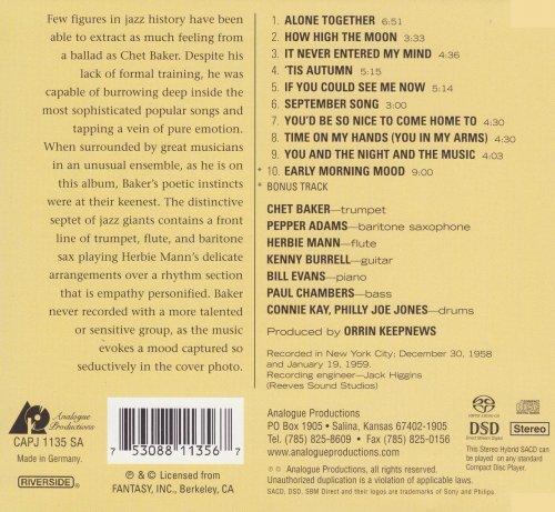 Chet Baker - Chet (1959) [2002 SACD]