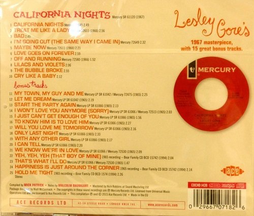 Lesley Gore - California Nights (Remastered) (1967/2015)