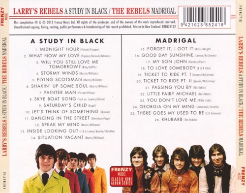 Larry's Rebels / The Rebels - Study In Black / Madrigal (Reissue) (1967-69/2013)