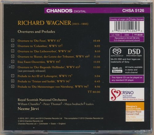 Neeme Jarvi - Wagner: Overtures and Preludes (2013) [SACD]