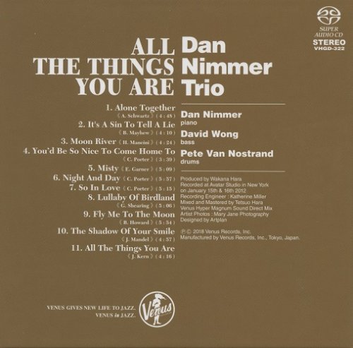 Dan Nimmer Trio - All The Things You Are (2013) [2018 SACD]