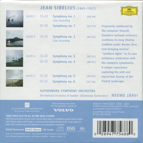Neeme Jarvi - Jean Sibelius: The Symphonies (2005) [4 SACD]