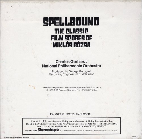 Charles Gerhardt - Spellbound: The Classic Film Scores of Miklos Rozsa (1975) [Vinyl]