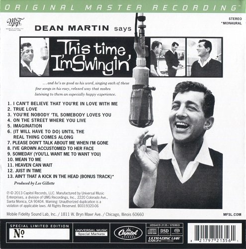 Dean Martin - This Time I'm Swingin'! (1960) [2013 SACD]