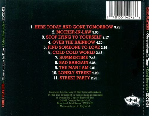 Ohio Players - Observations In Time (Reissue) (1968/1996)
