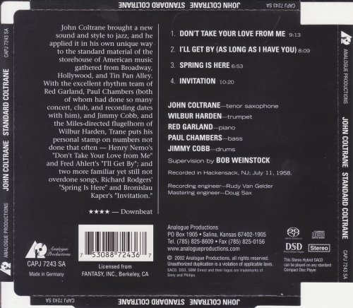 John Coltrane – Standard Coltrane (2002) [SACD]
