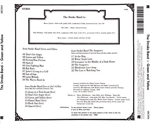 The Stroke Band - Green And Yellow (Reissue) (1978/2014)