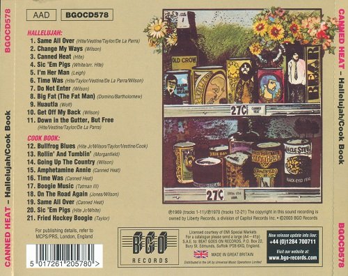 Canned Heat - Hallelujah / Cook Book (Reissue) (1969-70/2003)
