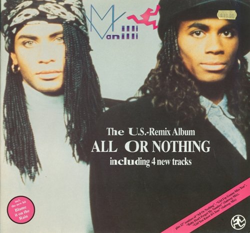 Milli Vanilli ‎- All Or Nothing - The U.S. Remix Album (1989) LP