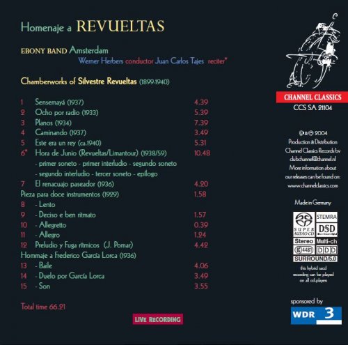 Ebony Band - Silvestre Revueltas: Homenaje A Revueltas (2003) [DST64] DFF