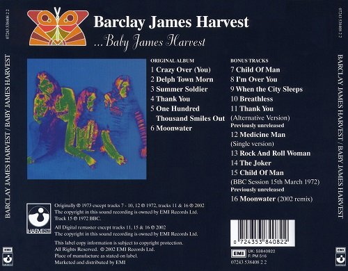 Barclay James Harvest - Baby James Harvest (Reissue, Remastered) (1972/2002)