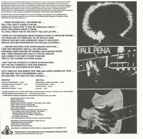 Paul Pena - Paul Pena (Korean Remastered) (1971/2018)