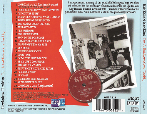 Hawkshaw Hawkins - I'm A Rattlesnakin' Daddy (Reissue) (1999)
