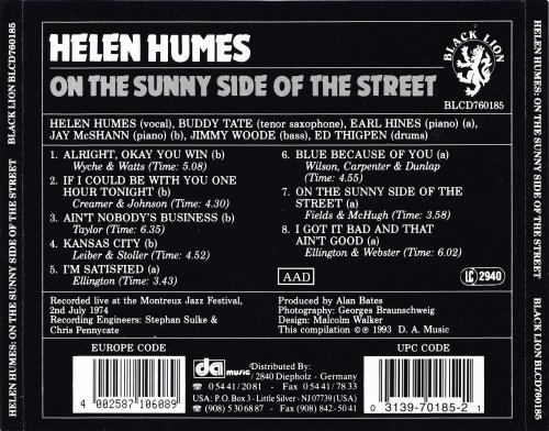 Helen Humes - On the Sunny Side of The Street (1993)