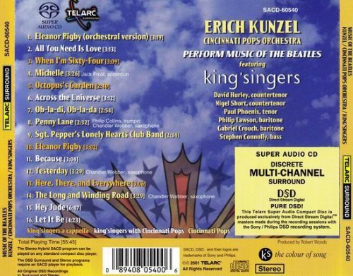 Cincinnati Pops Orchestra / Erich Kunzel feat. King' Singers - Perform Music Of The Beatles (2002) [SACD]