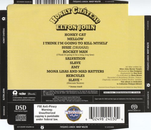 Elton John - Honky Château (1972/2004) [SACD]