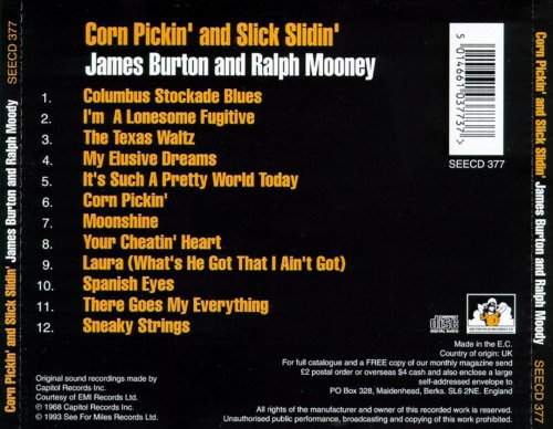 James Burton And Ralph Mooney - Corn Pickin' And Slick Slidin' (Reissue) (1968/2005)