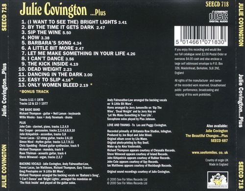 Julie Covington - Julie Covington …Plus (Reissue) (2009)