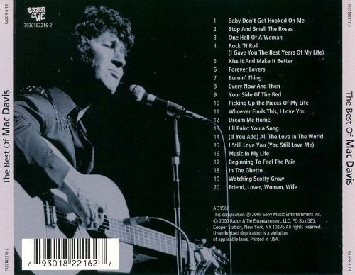 mac davis hits front cover