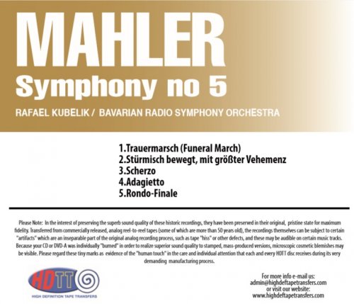 Rafael Kubelik, Bavarian Radio SO - Mahler: Symphony No.5 (1970/2014) [DSD256]