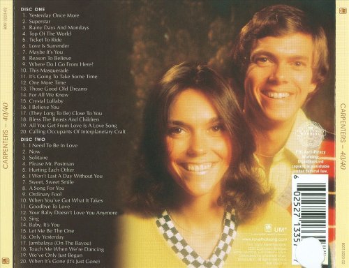Carpenters - 40/40 (Reissue, Remastered) (2009)
