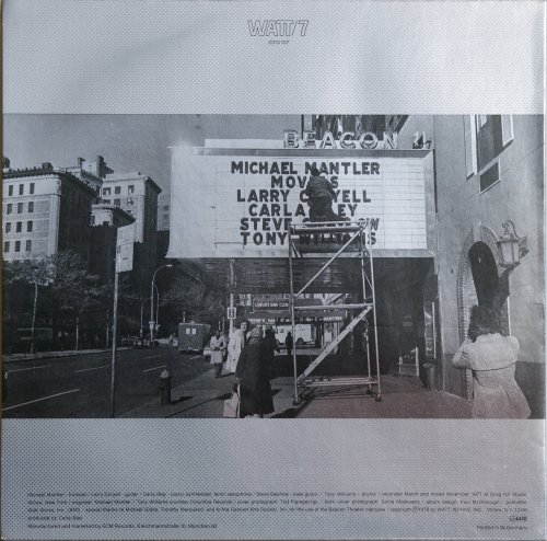 Michael Mantler - Movies (1978) [Vinyl]