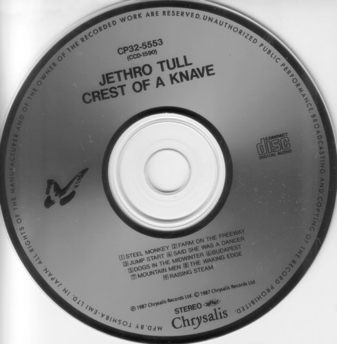 Jethro Tull - Crest Of A Knave (1987) {Japan 1st Press}