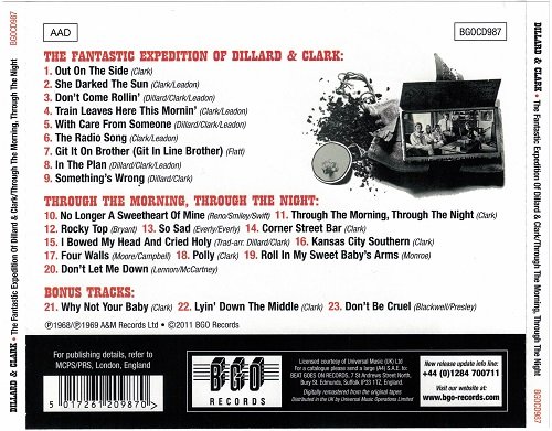 Dillard & Clark - The Fantastic Expedition of Dillard & Clark / Through the Morning, Through the Night (Reissue, Remastered) (1968-69/2011)