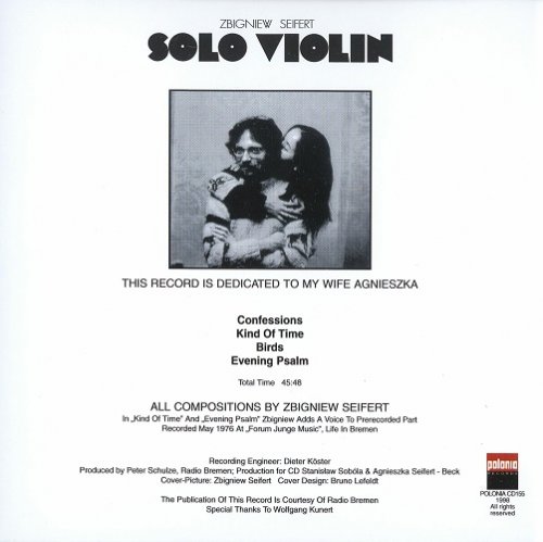 Zbigniew Seifert - Solo Violin (1978) [2008]
