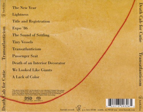 Death Cab For Cutie - Transatlanticism (2003) [SACD]