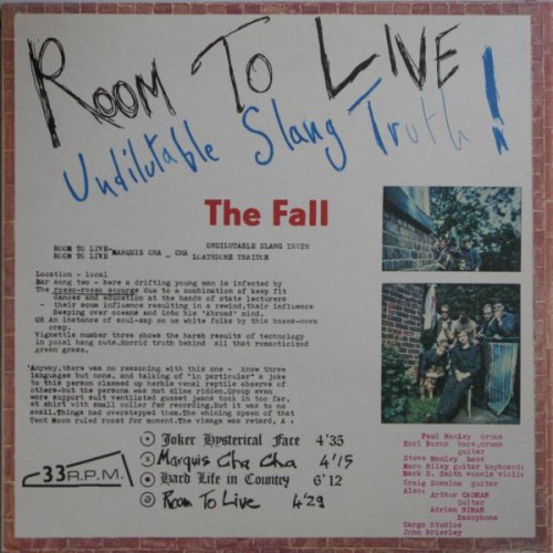 The Fall ‎- Room To Live (1982) LP