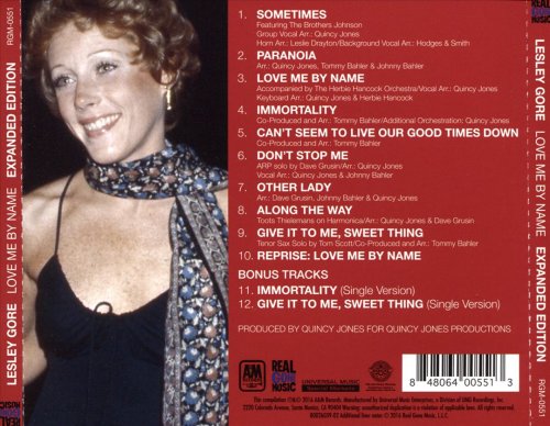 Lesley Gore - Love Me By Name (Remastered, Expanded Edition) (1976/2017)