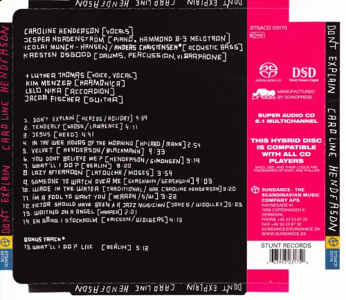 Caroline Henderson - Don’t Explain (2004) [SACD]