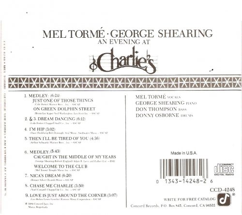 Mel Torme & George Shearing - An Evening At Charlie's (1984)