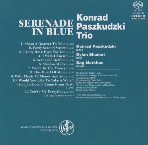 Konrad Paszkudzki Trio - Serenade In Blue: Harry Warren Song Book (2018) [2019 SACD]