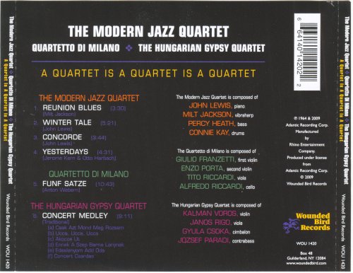 Various Artists - A Quartet Is a Quartet Is a Quartet (1963) FLAC
