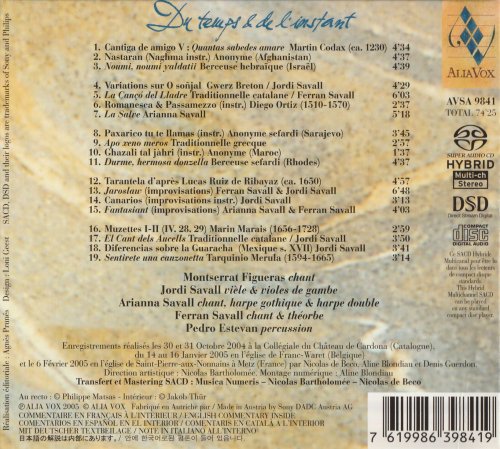 Montserrat Figueras, Jordi Savall, Arianna Savall, Ferran Savall, Pedro Estevan - Du temps & de l’instant (2005)