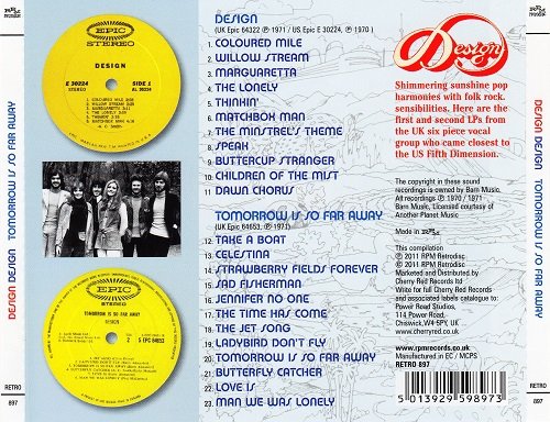 Design - Design / Tomorrow Is So Far Away (Reissue) (1970-72/2011)