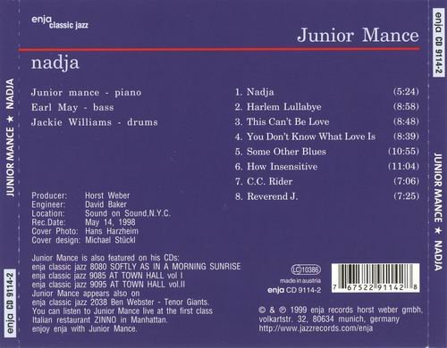Junior Mance - Nadja (1999) CD Rip