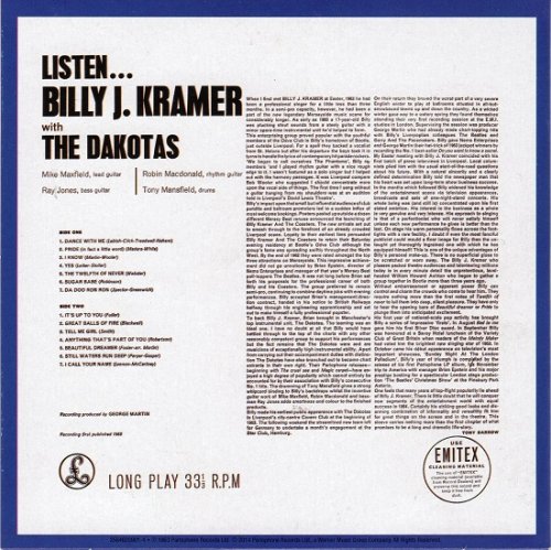 Billy J. Kramer With The Dakotas - Listen... (Reissue) (1963/2014)