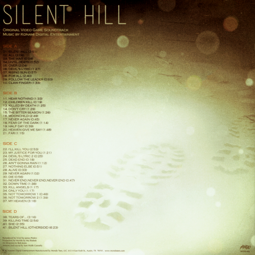 Konami Digital Entertainment - Silent Hill (2017) LP