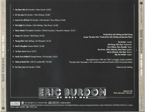 Eric Burdon - No More War (2008)