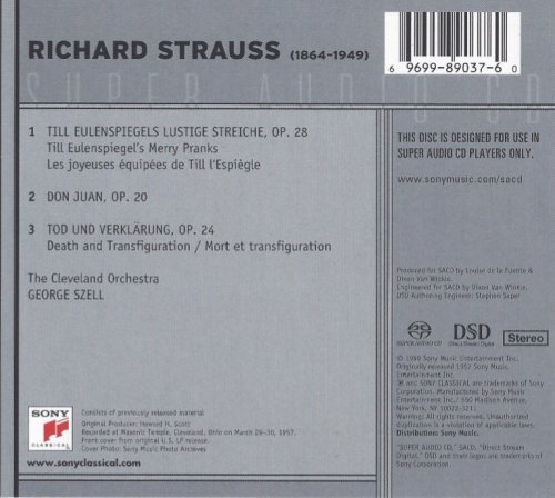 George Szell - R. Strauss: Till Eulenspiegel, Don Juan, Death & Transfiguration (1957) [2000 SACD]